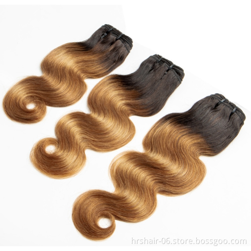 Brazilian Raw Virgin Hair Vendors T1b/30 Color Bundles With Closure 100% Unprocessed Human Hair Extensions Cuticle Aligned Hair